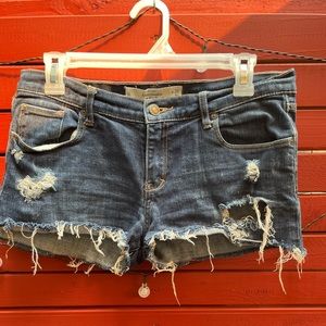 Abercrombie and Fitch distressed shorts